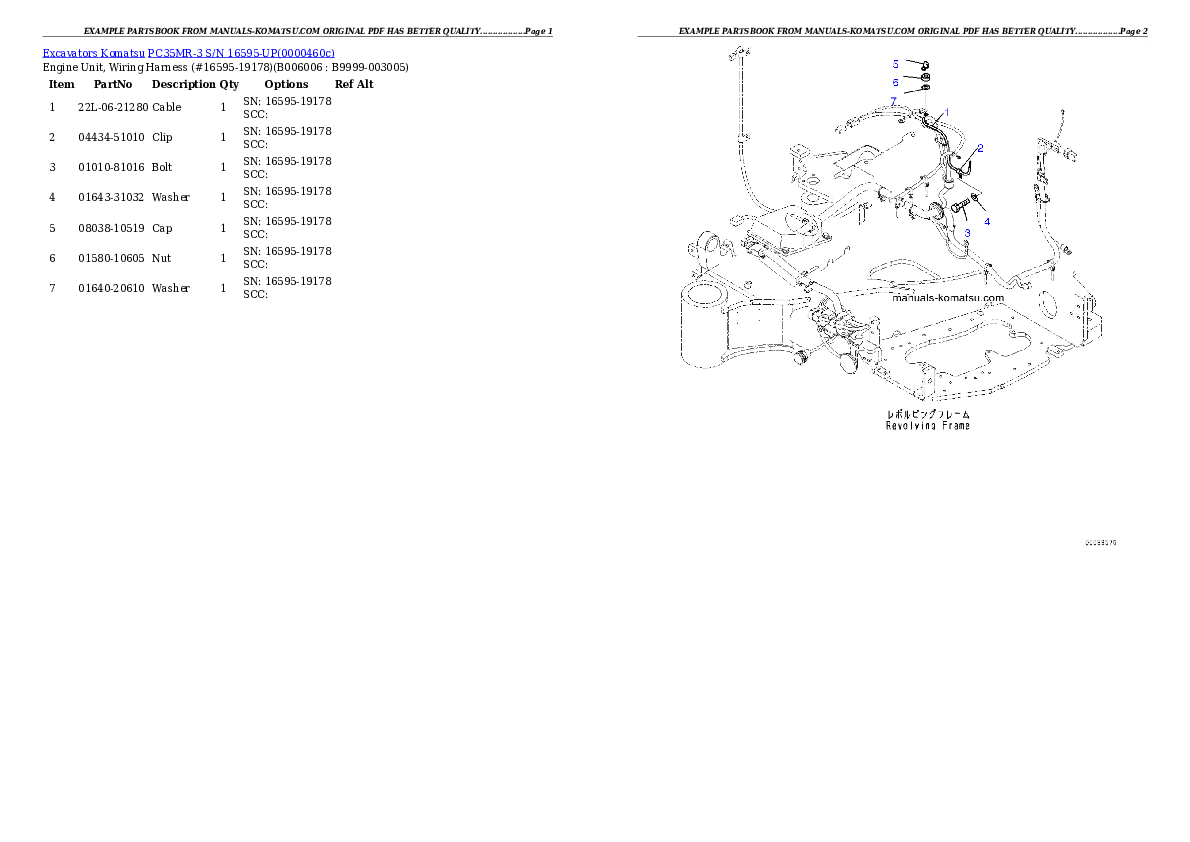 Protected: PC35MR-3 S/N 16595-UP (North America Spec.) Partsbook