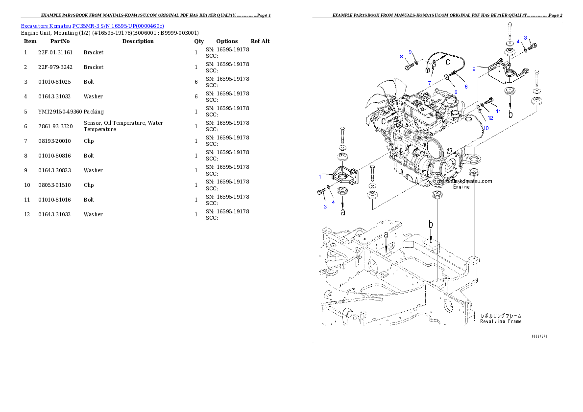 Protected: PC35MR-3 S/N 16595-UP (North America Spec.) Partsbook