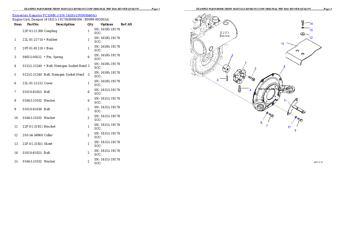 Protected: PC35MR-3 S/N 16595-UP (North America Spec.) Partsbook