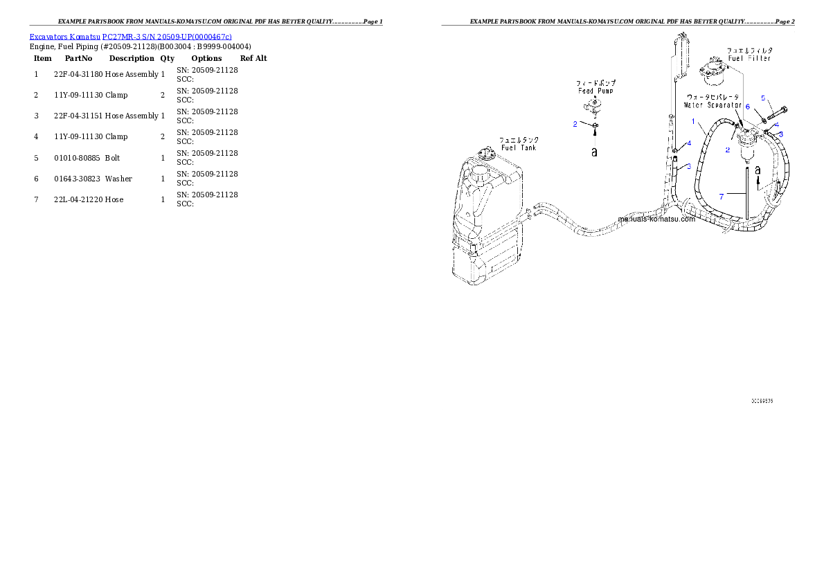Protected: PC27MR-3 S/N 20509-UP (North America Spec.) Partsbook