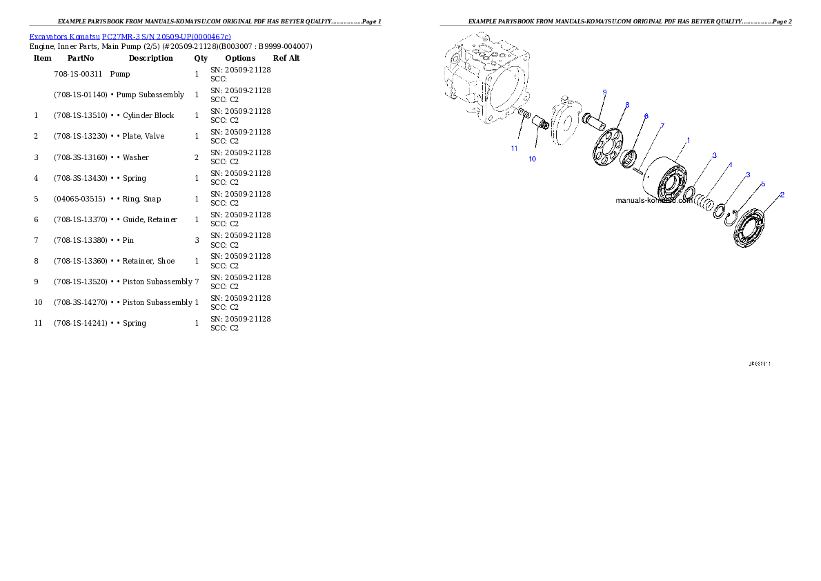 Protected: PC27MR-3 S/N 20509-UP (North America Spec.) Partsbook