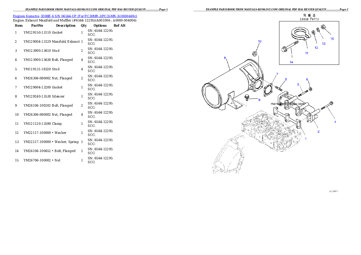 Protected: 3D88E-6 S/N 06564-UP (For PC30MR-3/PC35MR-3) Partsbook