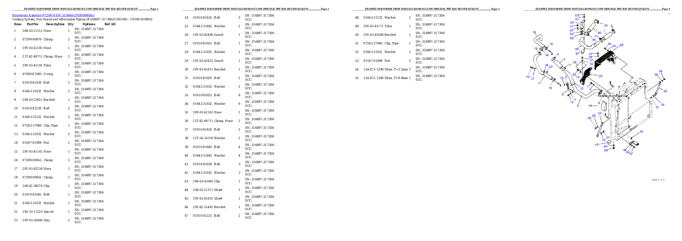 Protected: PC200-8 S/N 315646-UP Partsbook