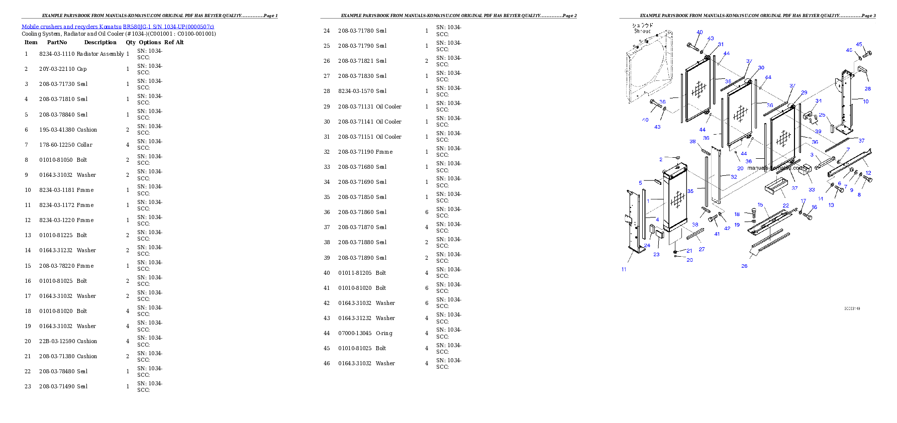 Protected: BR580JG-1 S/N 1034-UP Partsbook
