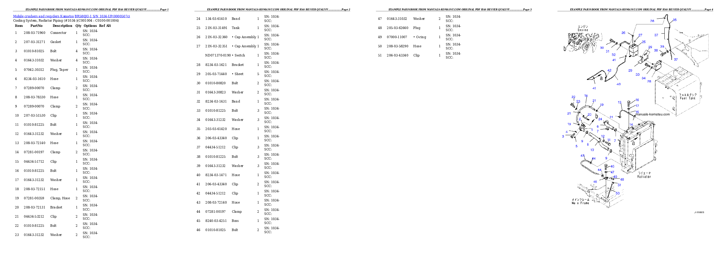 Protected: BR580JG-1 S/N 1034-UP Partsbook