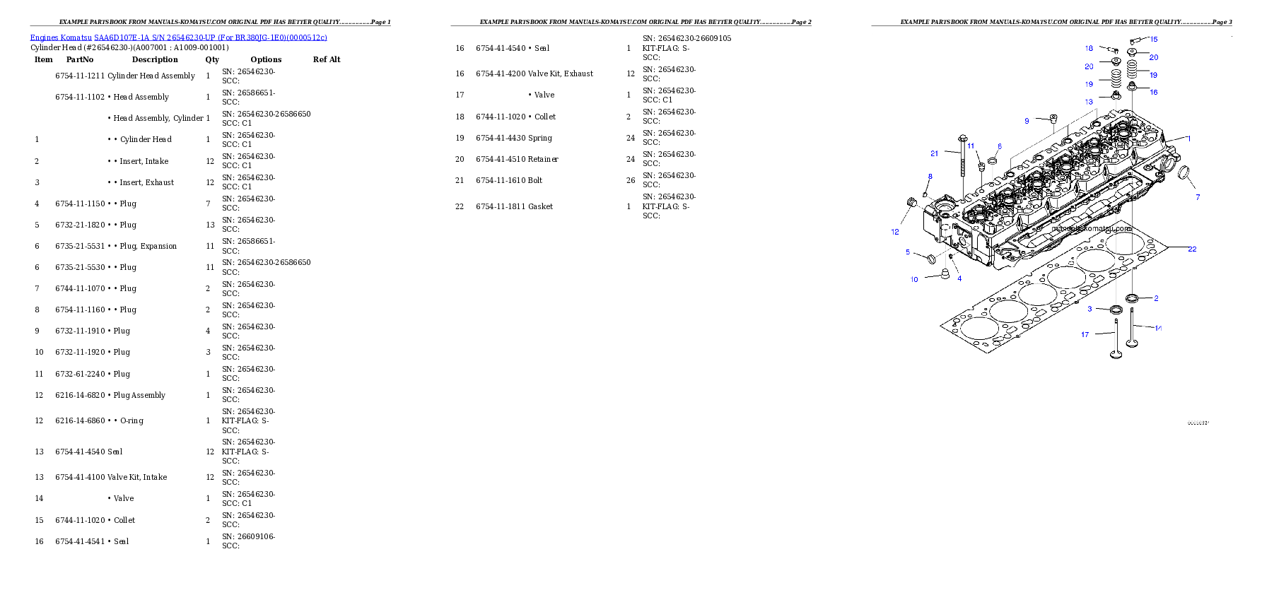Protected: SAA6D107E-1A S/N 26546230-UP (For BR380JG-1E0) Partsbook