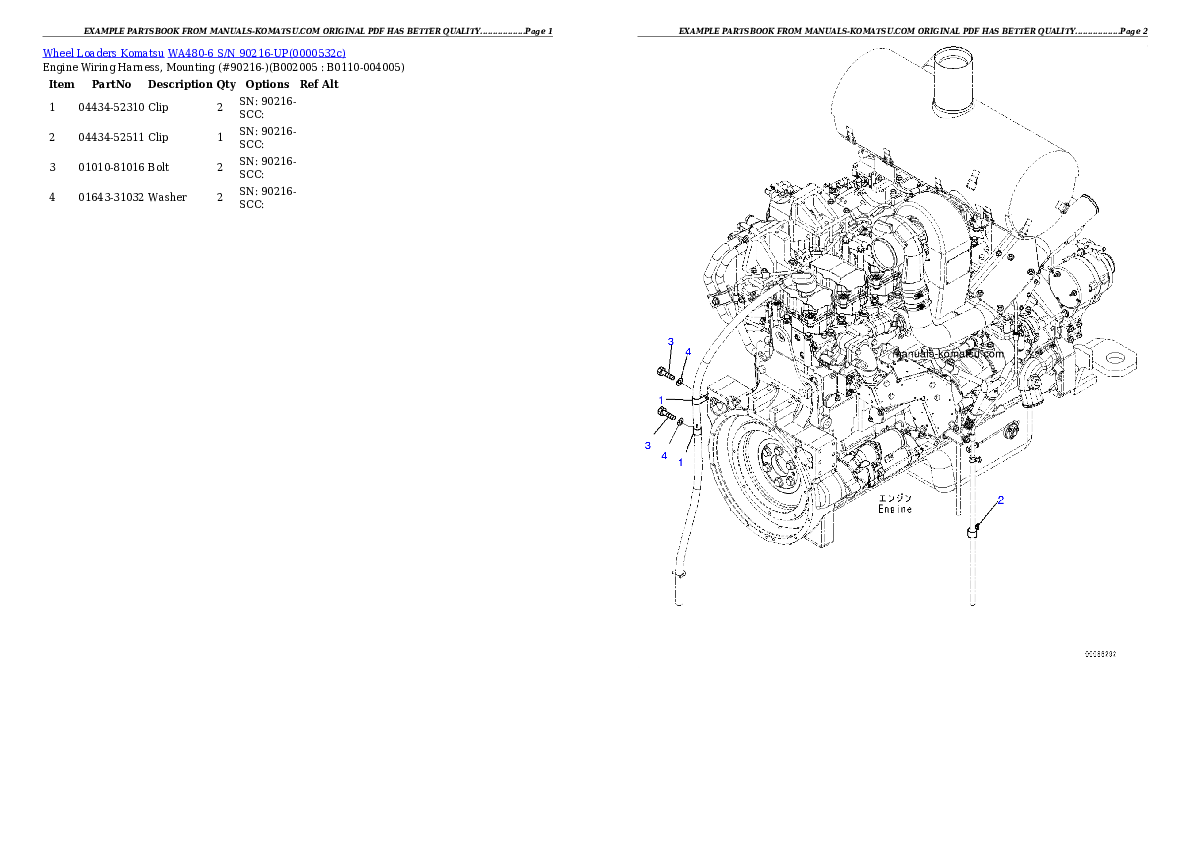 Protected: WA480-6 S/N 90216-UP Partsbook