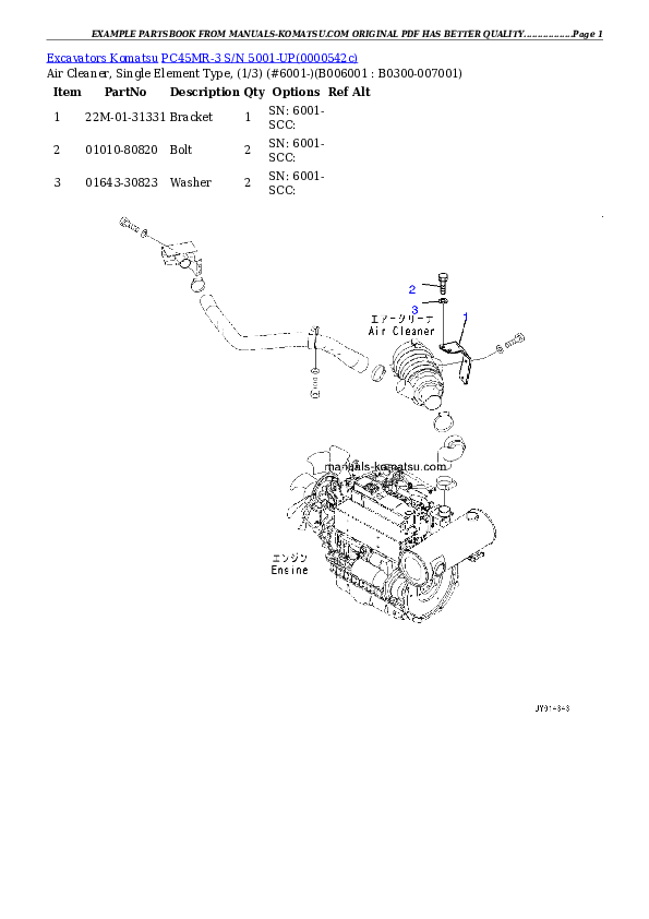 Protected: PC45MR-3 S/N 5001-UP (EU Spec.) Partsbook