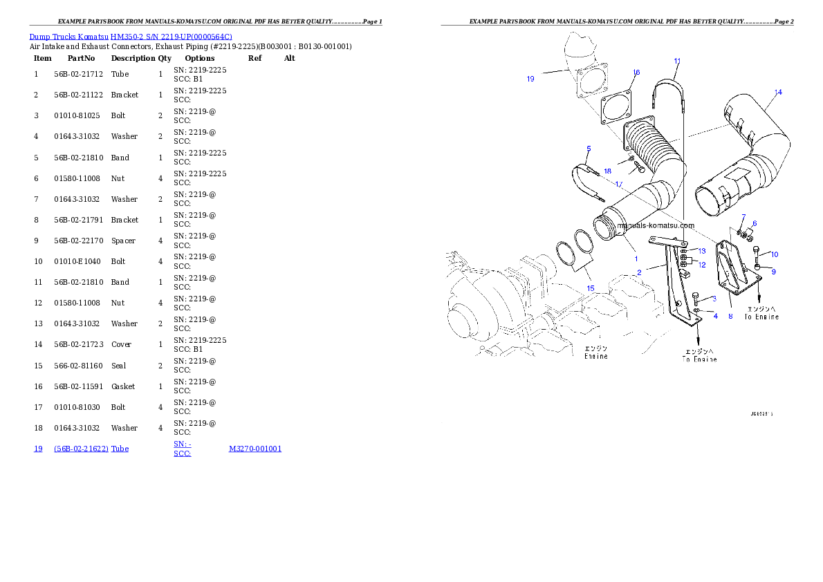 Protected: HM350-2 S/N 2001-UP (ecot3) Partsbook