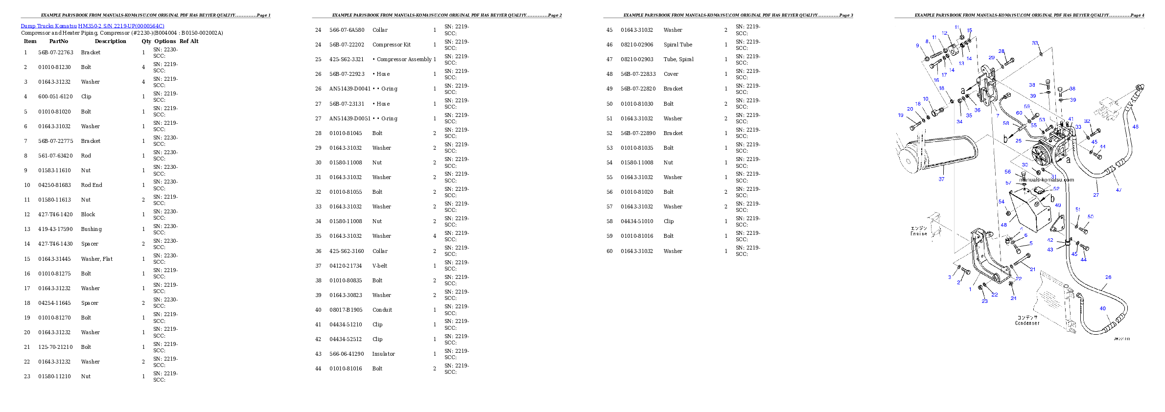 Protected: HM350-2 S/N 2001-UP (ecot3) Partsbook