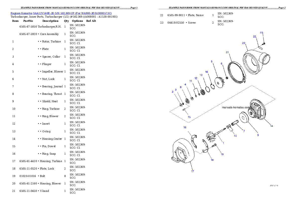 Protected: SAA12V140E-3D S/N 502369-UP (For WA900-3E0) Partsbook