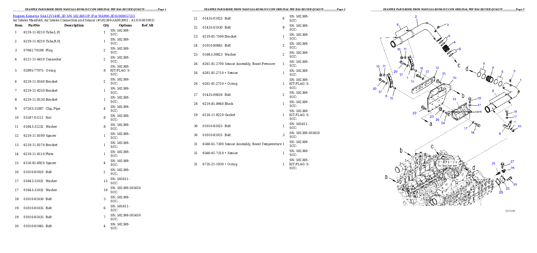Protected: SAA12V140E-3D S/N 502369-UP (For WA900-3E0) Partsbook