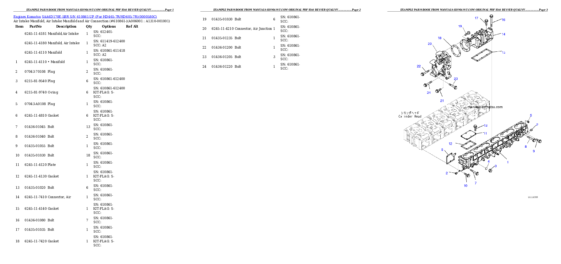 Protected: SAA6D170E-5BR S/N 610861-UP (For HD465-7R/HD605-7R) Partsbook