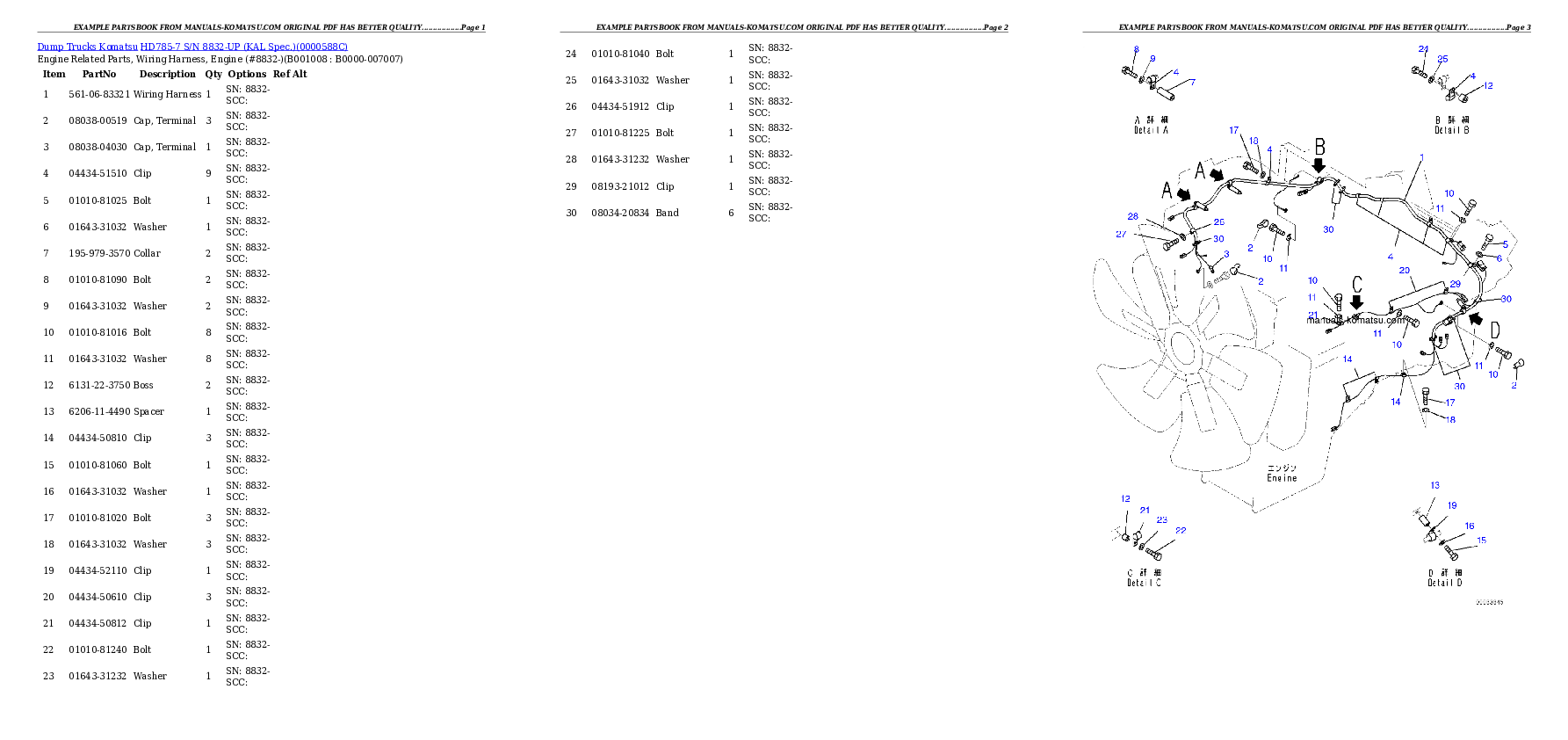 Protected: HD785-7 S/N 8173-30000 Partsbook