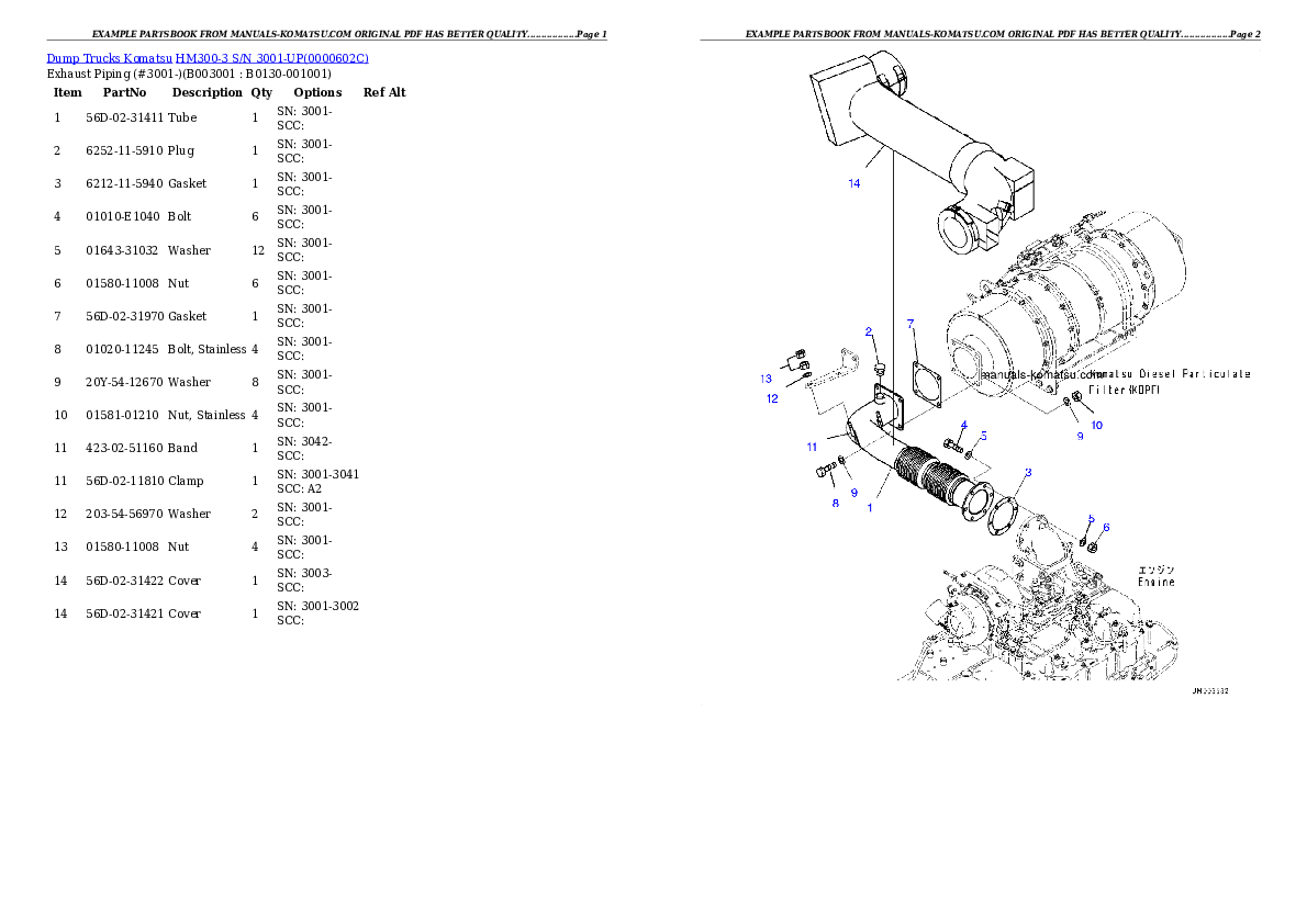 Protected: HM300-3 S/N 3001-UP Partsbook