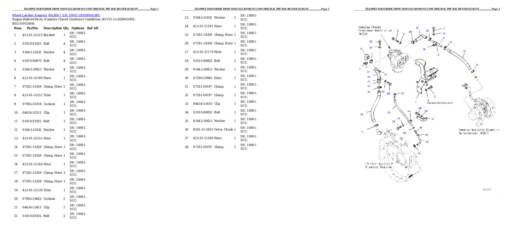 Protected: WA380-7 S/N 10001-UP Partsbook