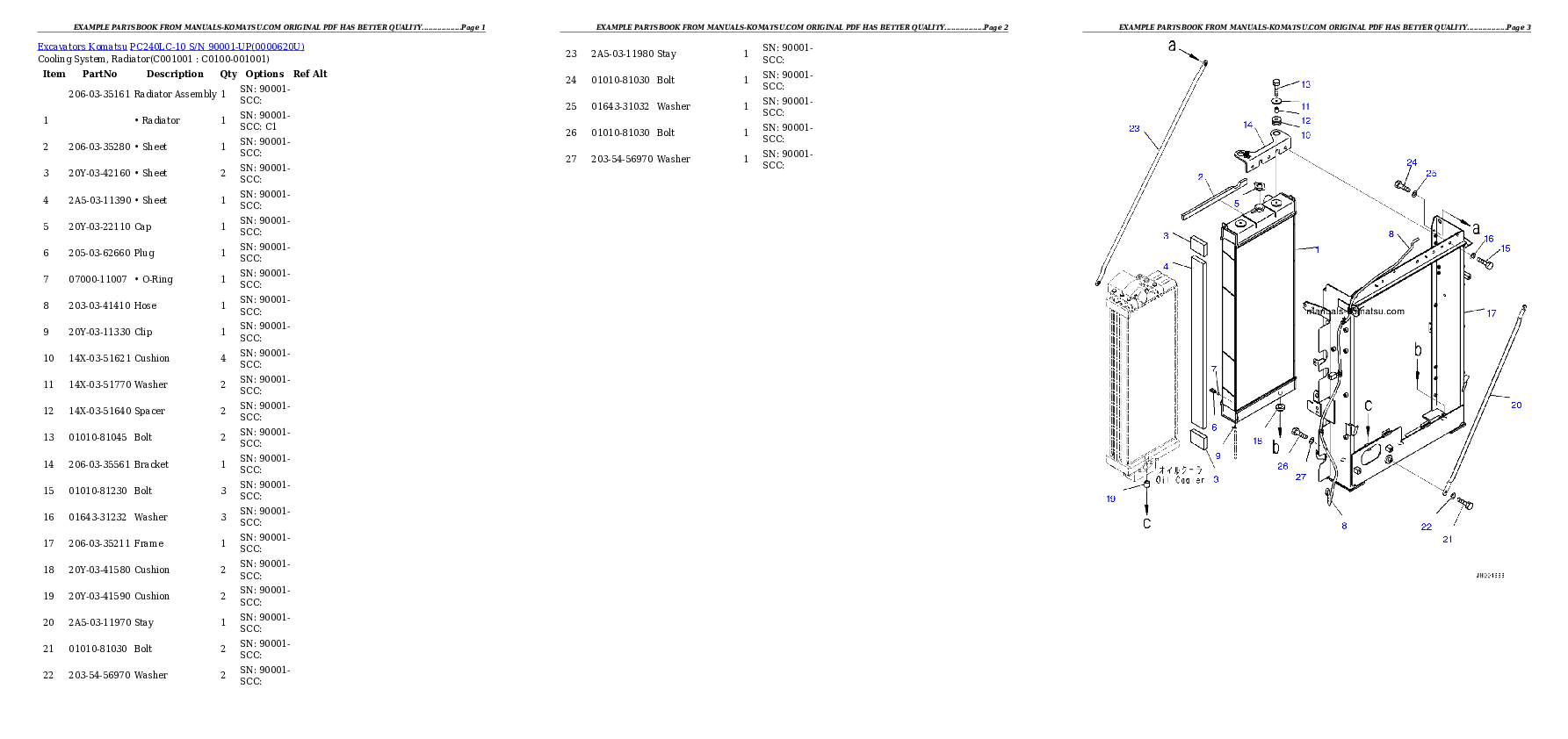 Protected: PC240LC-10 S/N 90001-UP Partsbook