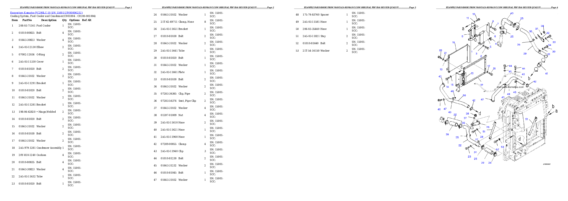 Protected: PC290LC-10 S/N 15001-UP Partsbook