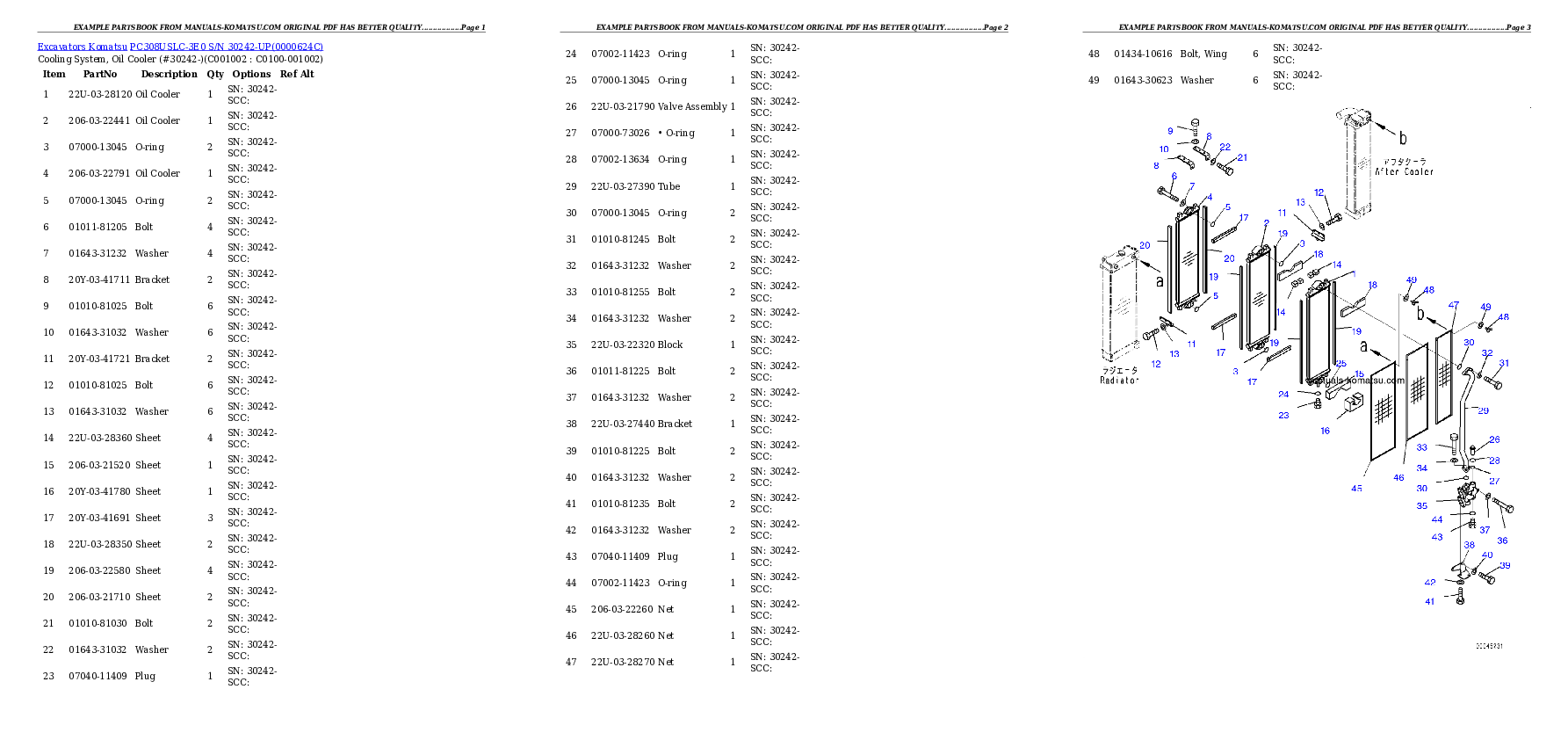 Protected: PC308USLC-3E0 S/N 30242-UP Partsbook