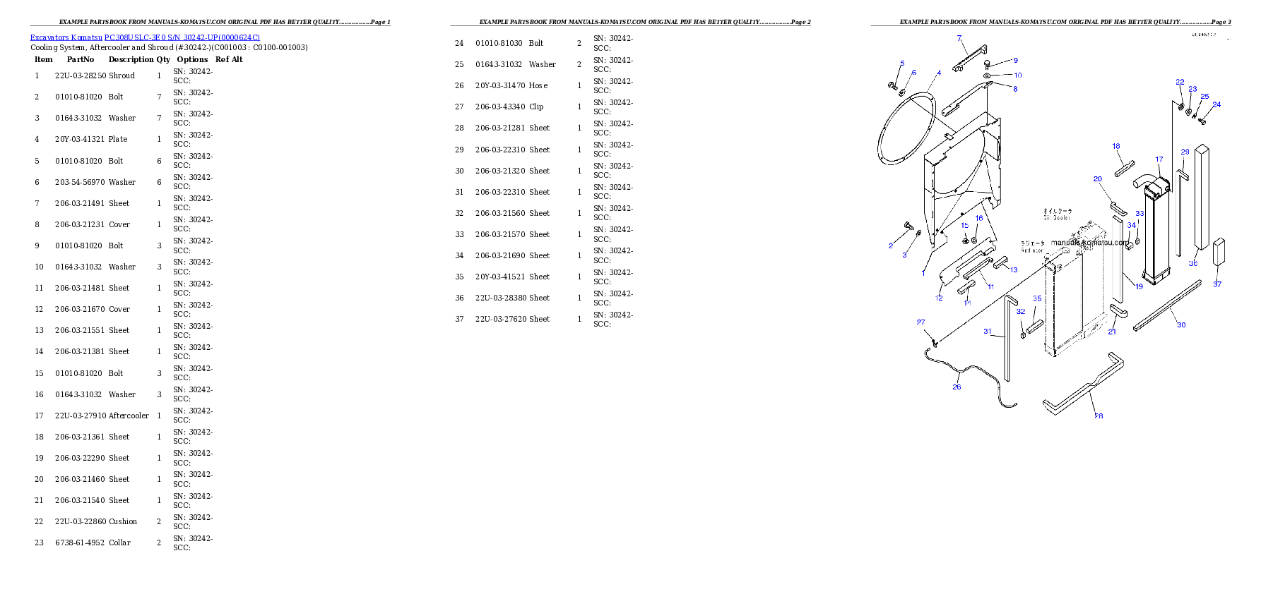 Protected: PC308USLC-3E0 S/N 30242-UP Partsbook