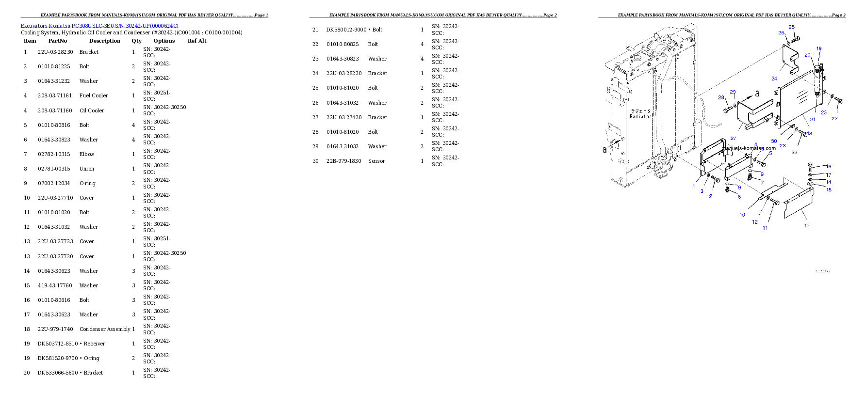 Protected: PC308USLC-3E0 S/N 30242-UP Partsbook