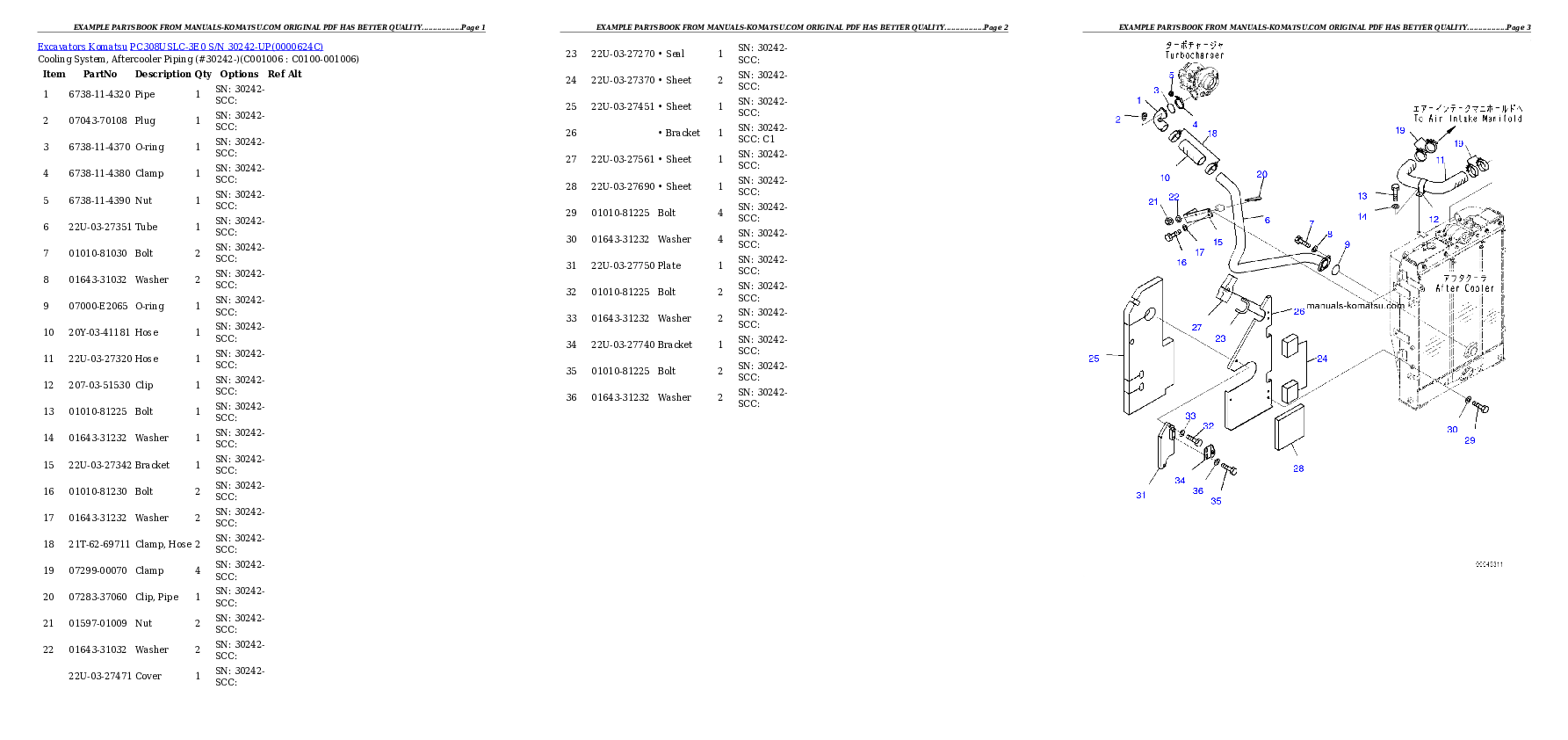 Protected: PC308USLC-3E0 S/N 30242-UP Partsbook