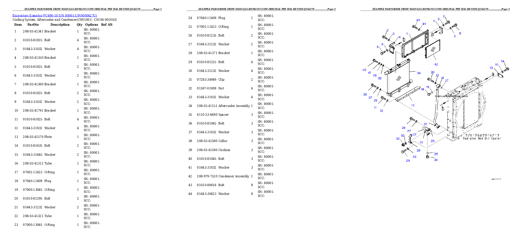 Protected: PC490-10 S/N 80001-UP Partsbook