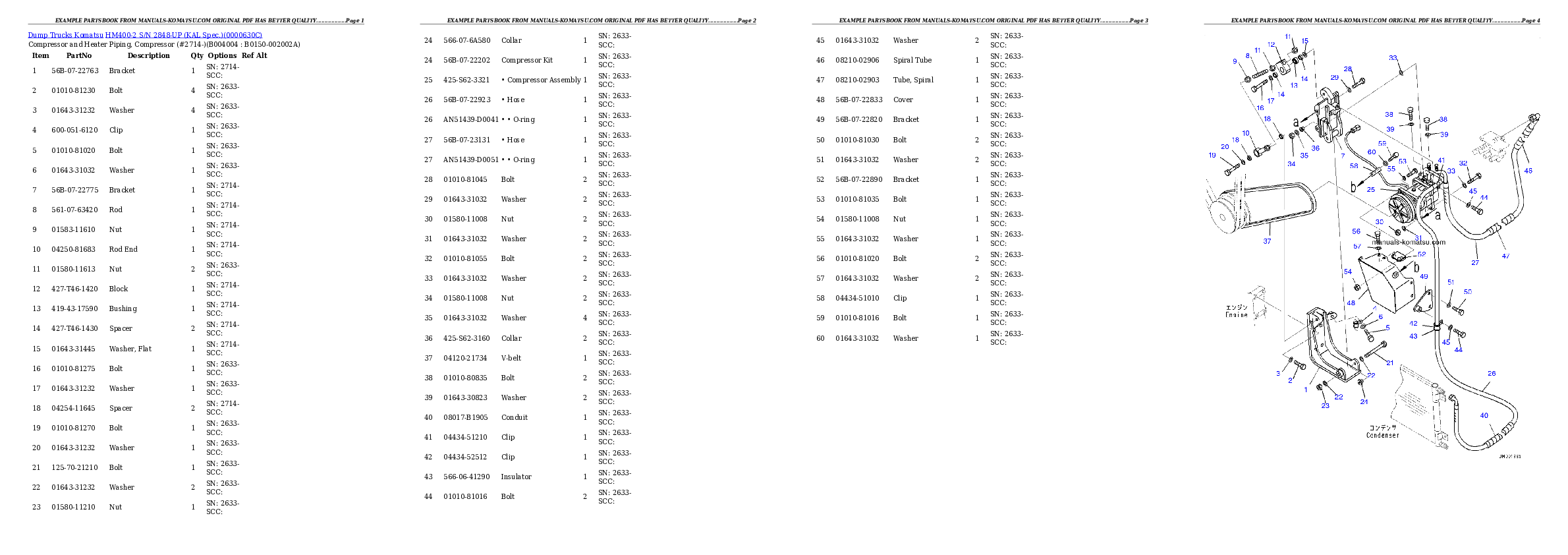 Protected: HM400-2 S/N 2848-UP (KAL Spec.) Partsbook
