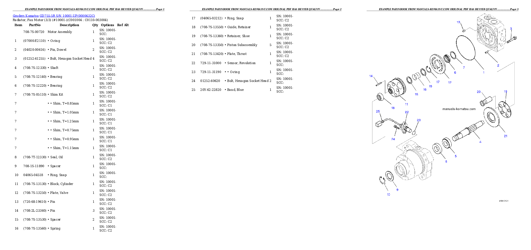 Protected: GD755-5R S/N 10001-UP Partsbook