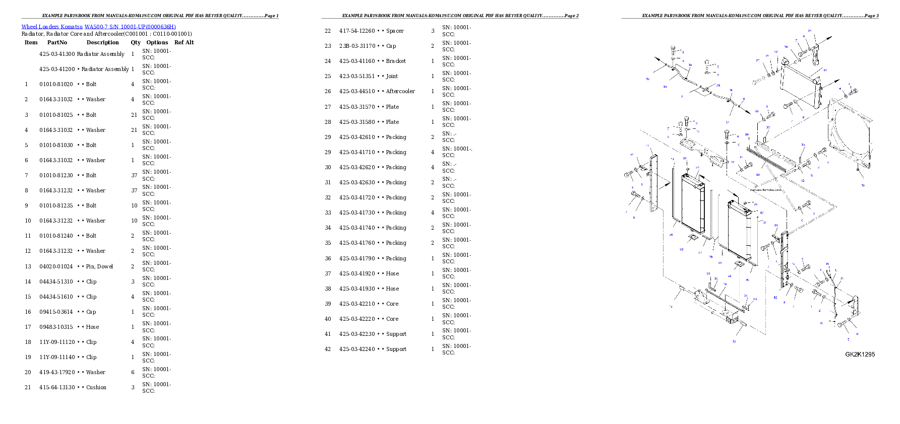 Protected: WA500-7 S/N 10001-UP Partsbook