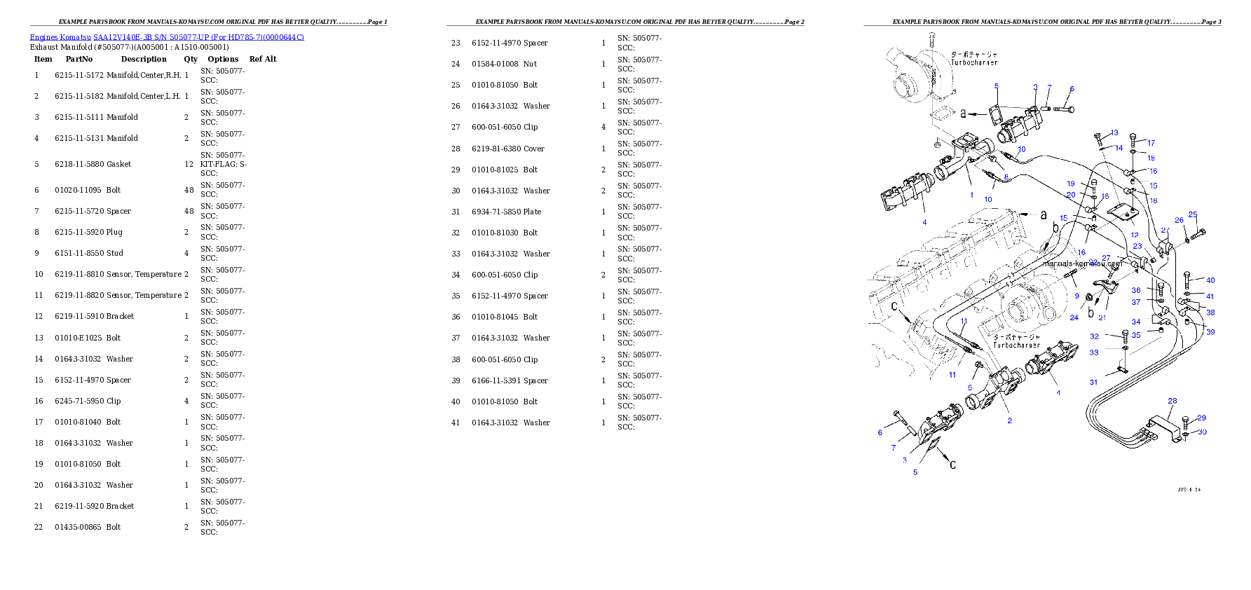 Protected: SAA12V140E-3B S/N 505077-UP (For HD785-7) Partsbook