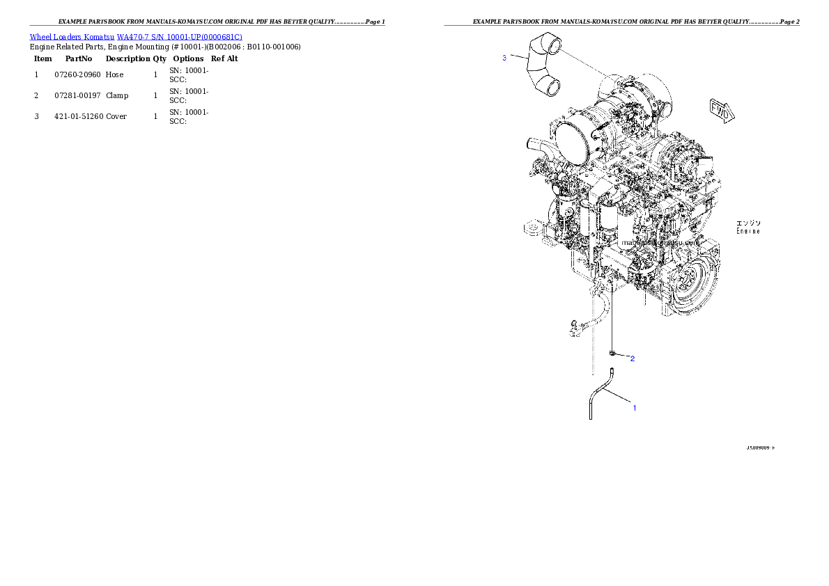 Protected: WA470-7 S/N 10001-UP Partsbook
