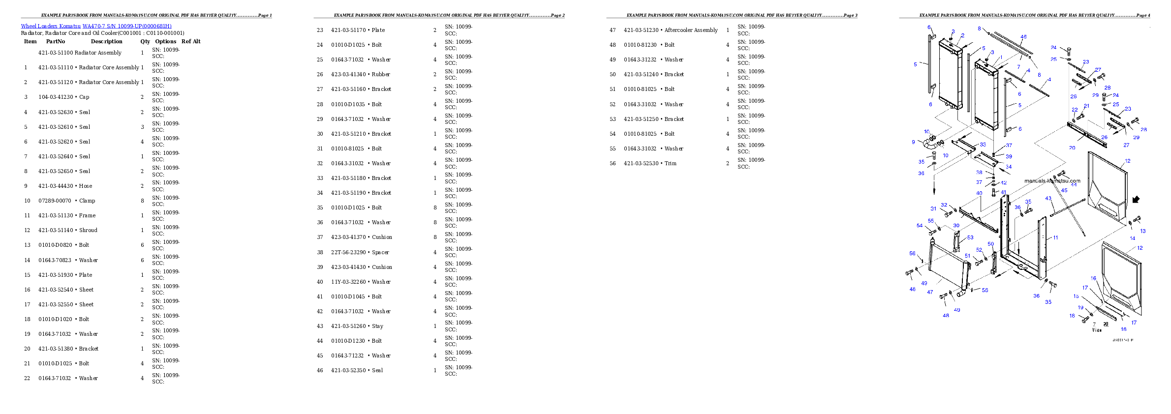 Protected: WA470-7 S/N 10099-UP Partsbook