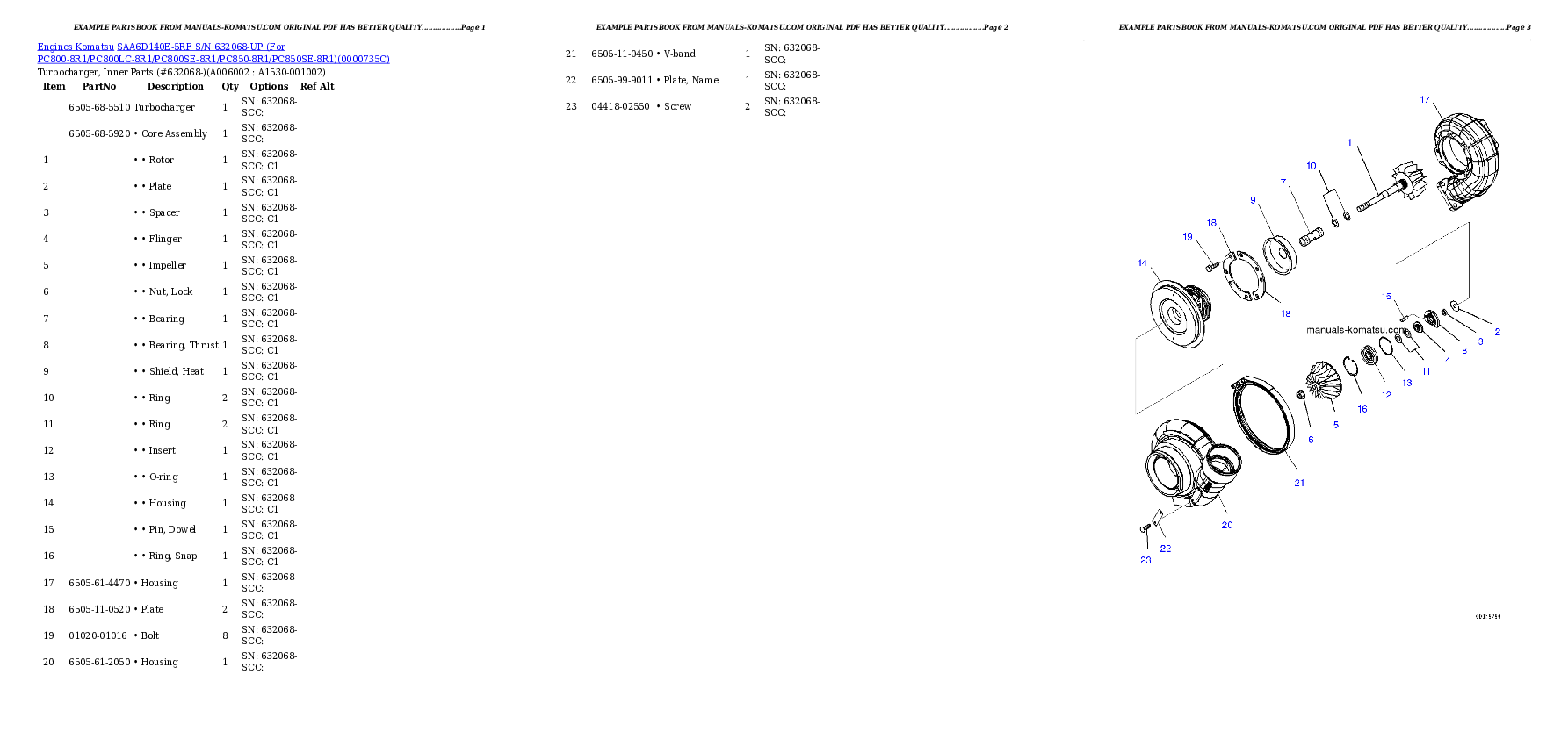 Protected: SAA6D140E-5RF S/N 632068-UP (For PC800-8R1/PC800LC-8R1/PC800SE-8R1/PC850-8R1/PC850SE-8R1) Partsbook