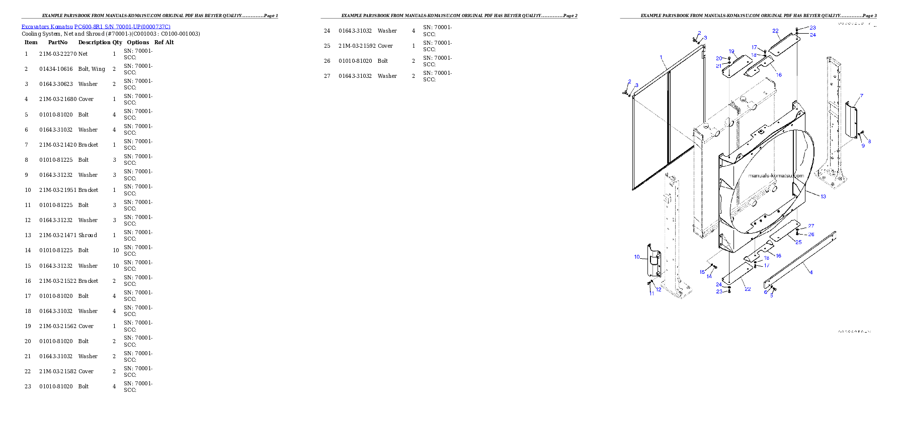 Protected: PC600-8R1 S/N 70001-UP Partsbook