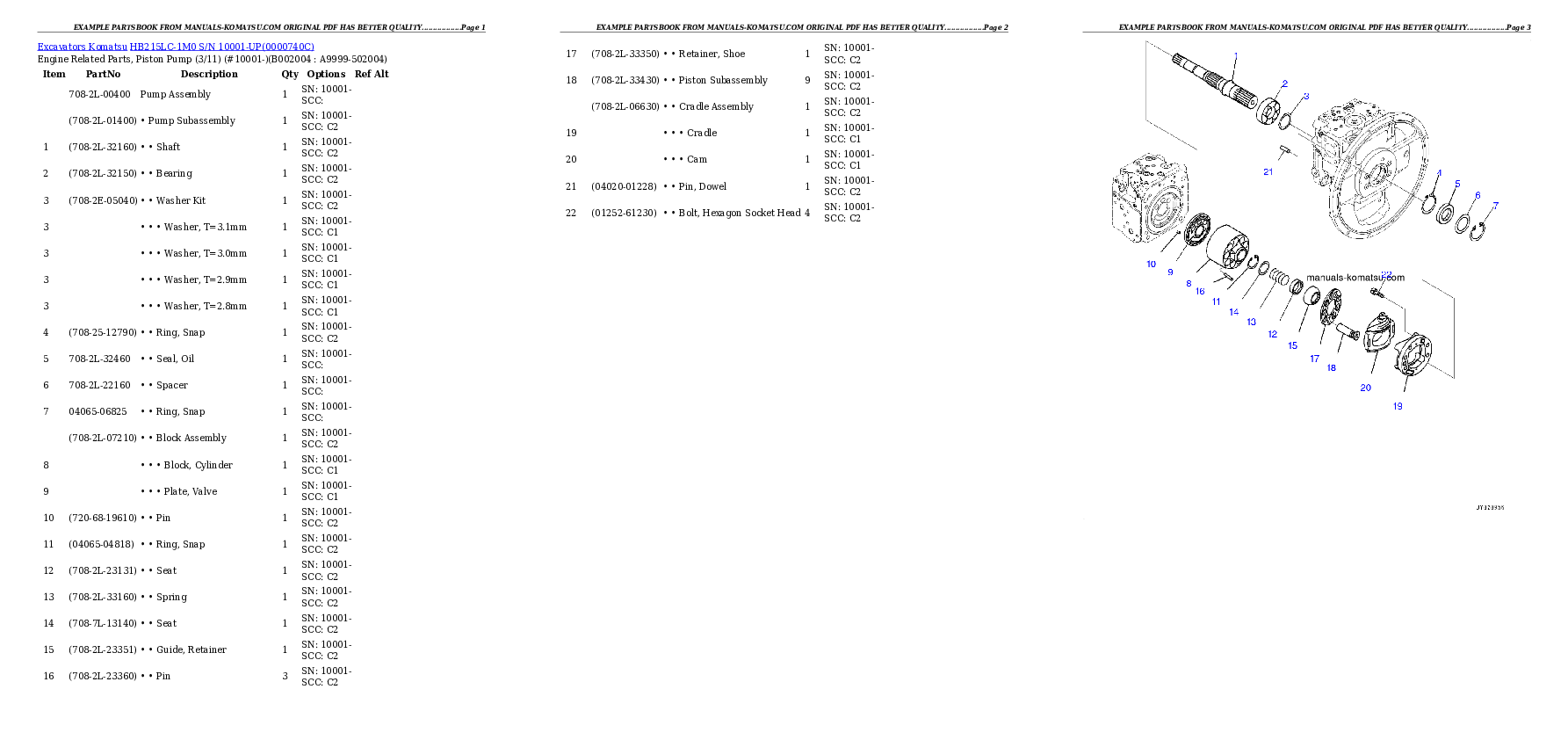 Protected: HB215LC-1M0 S/N 10001-UP Partsbook