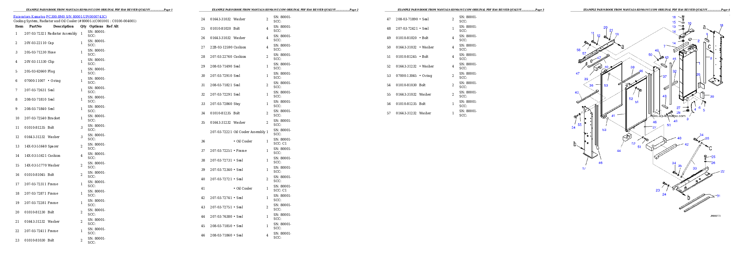 Protected: PC300-8M0 S/N 80001-UP Partsbook