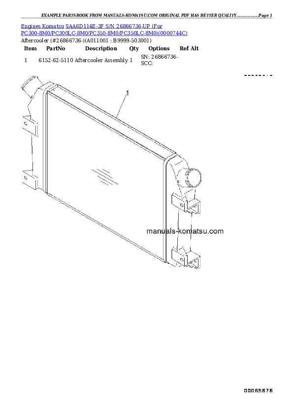 Protected: SAA6D114E-3F S/N 26866736-UP (For PC300-8M0/PC300LC-8M0/PC350-8M0/PC350LC-8M0/PC390LC-8M0) Partsbook