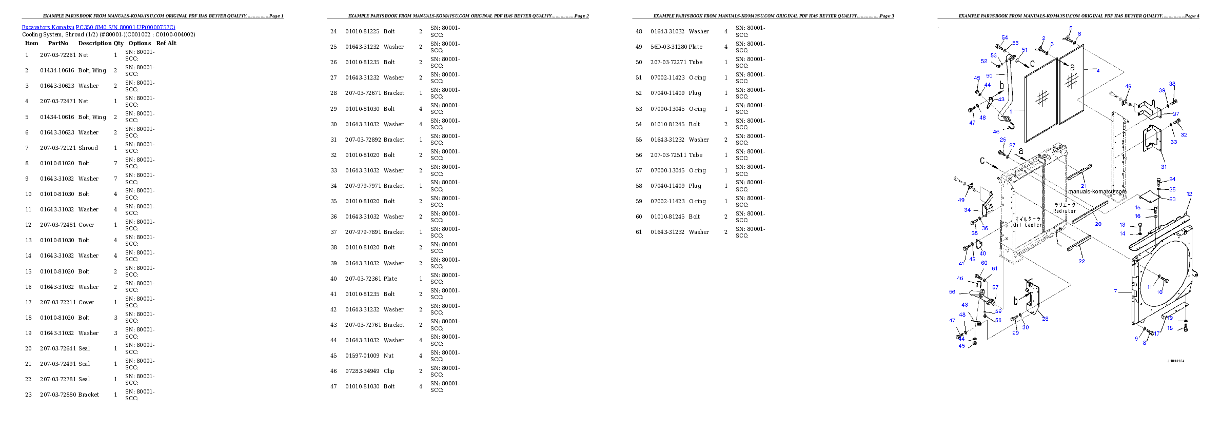 Protected: PC350-8M0 S/N 80001-UP Partsbook