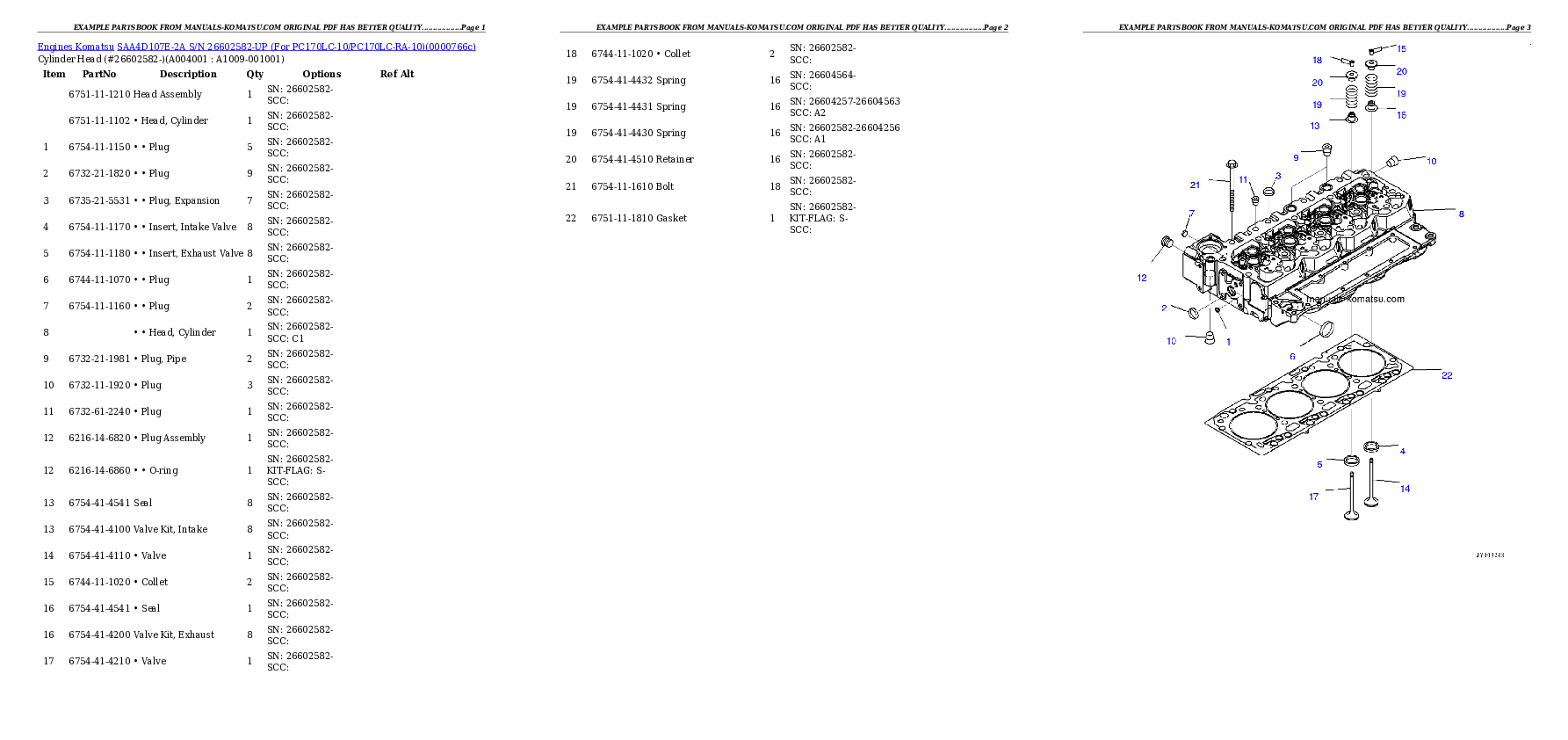 Protected: SAA4D107E-2A S/N 26602582-UP (For PC170LC-10/PC170LC-RA-10) Partsbook