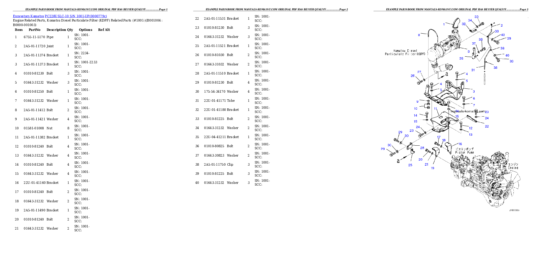 Protected: PC228USLC-10 S/N 1001-UP Partsbook