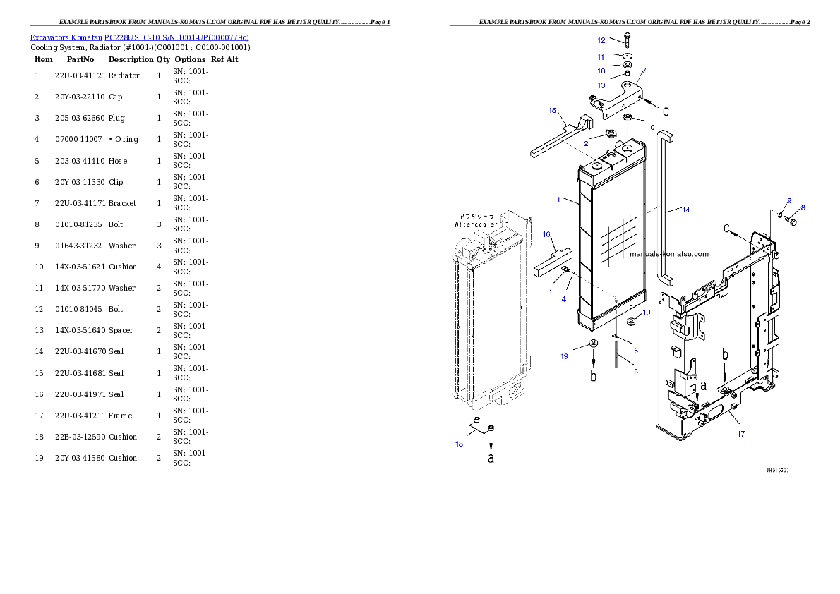 Protected: PC228USLC-10 S/N 1001-UP Partsbook