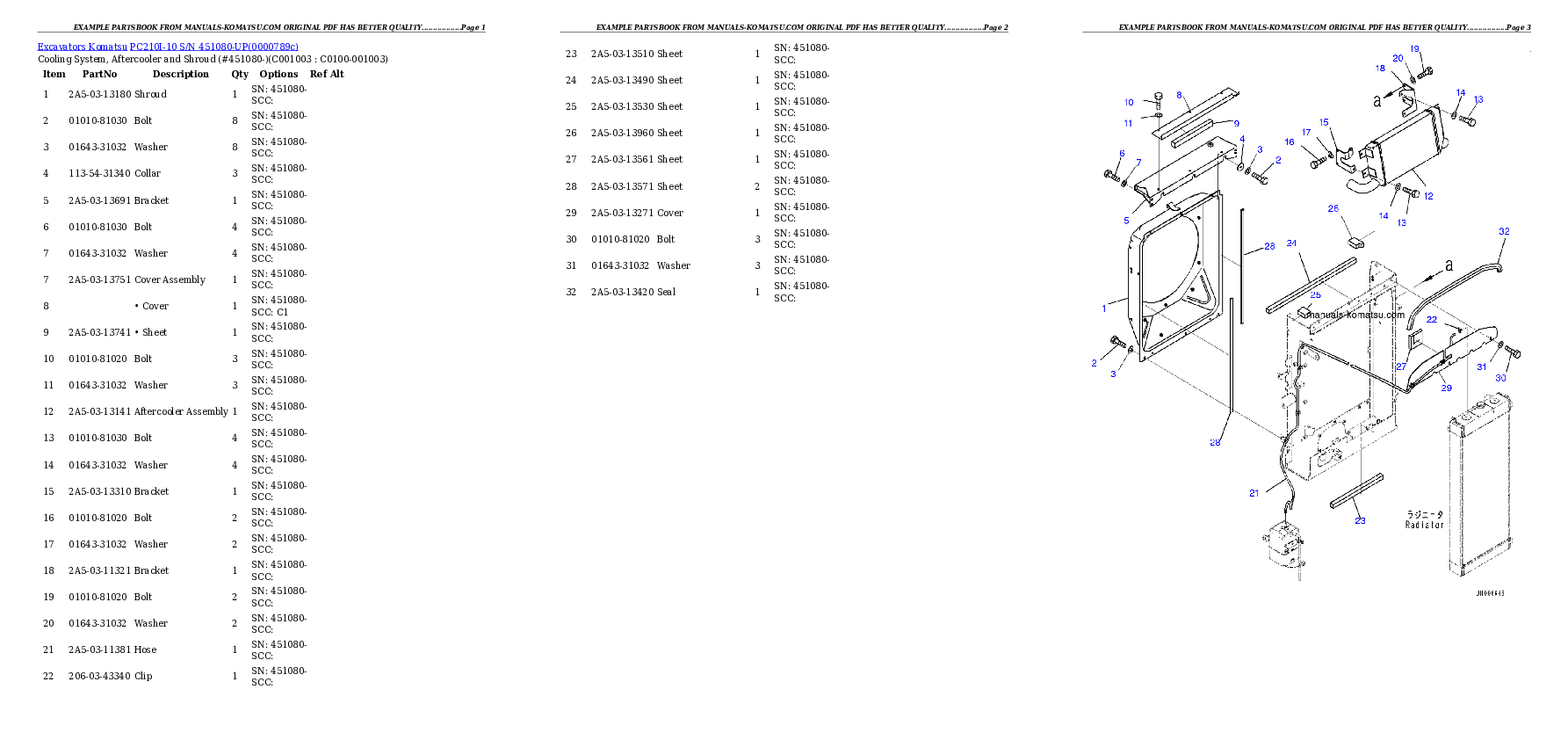 Protected: PC210I-10 S/N 451080-UP Partsbook