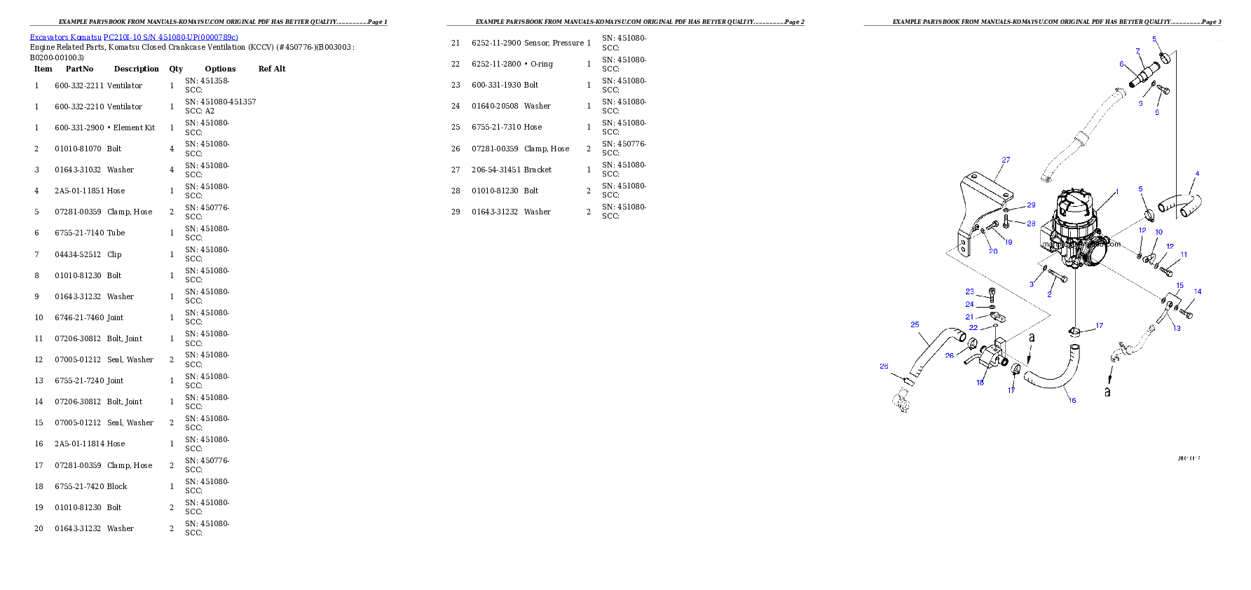 Protected: PC210I-10 S/N 451080-UP Partsbook