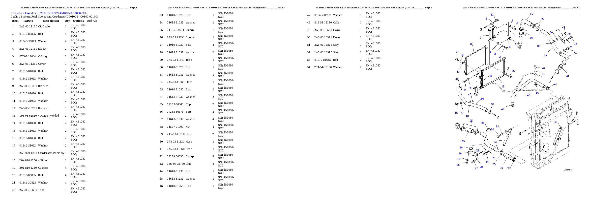 Protected: PC210LCI-10 S/N 451080-UP (EU Standard Machine) Partsbook