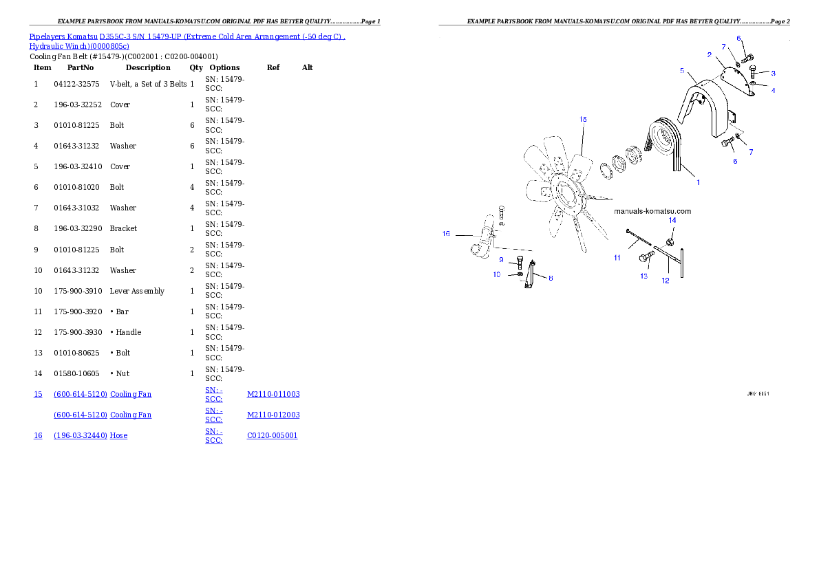 Protected: D355C-3 S/N 15479-UP (Extreme Cold Area Arrangement (-50 deg C) , Hydraulic Winch) Partsbook