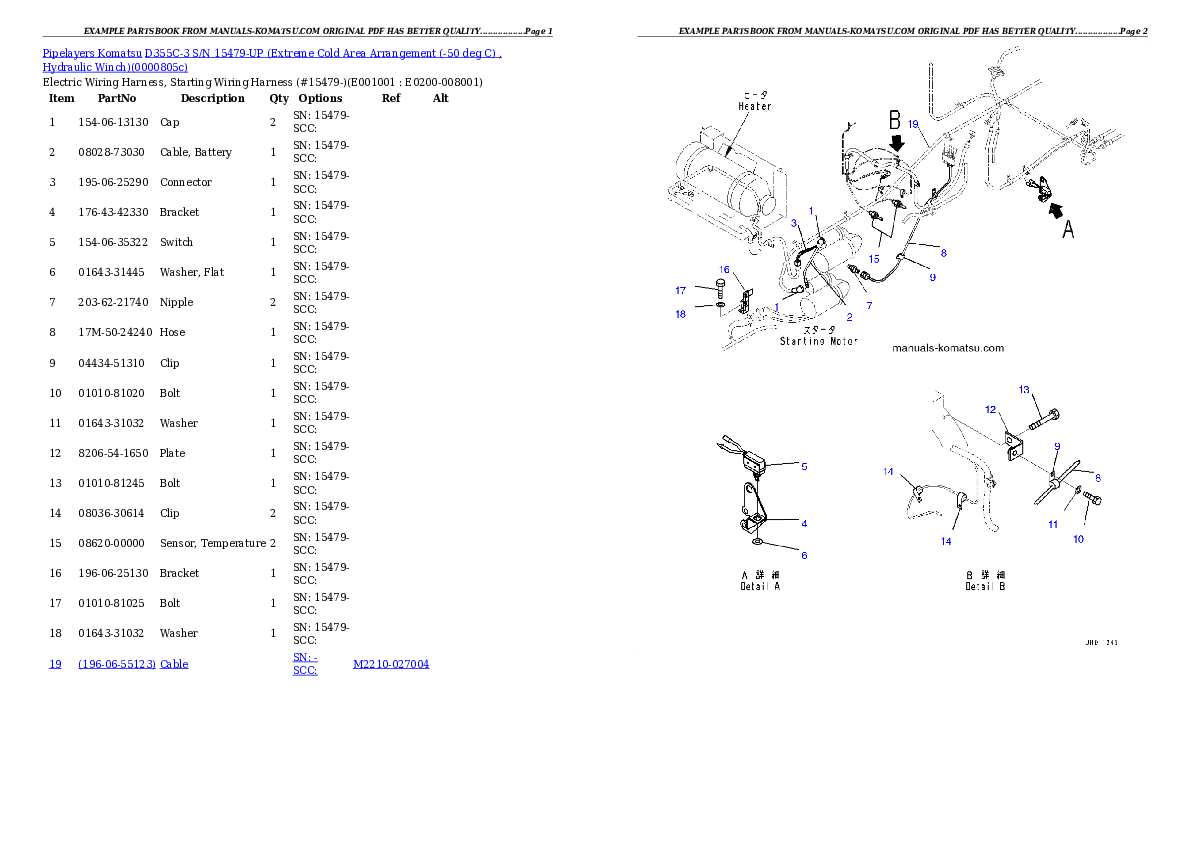 Protected: D355C-3 S/N 15479-UP (Extreme Cold Area Arrangement (-50 deg C) , Hydraulic Winch) Partsbook