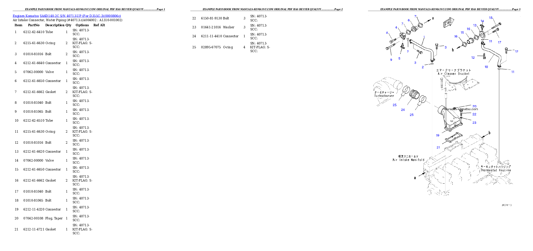 Protected: SA6D140-2C S/N 40713-UP (For D355C-3) Partsbook