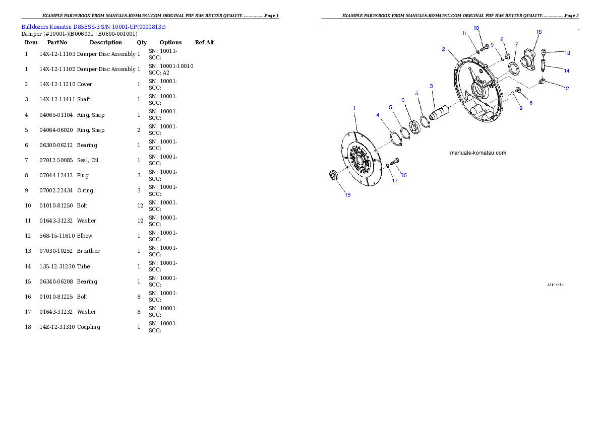 Protected: D85ESS-3 S/N 10001-UP Partsbook