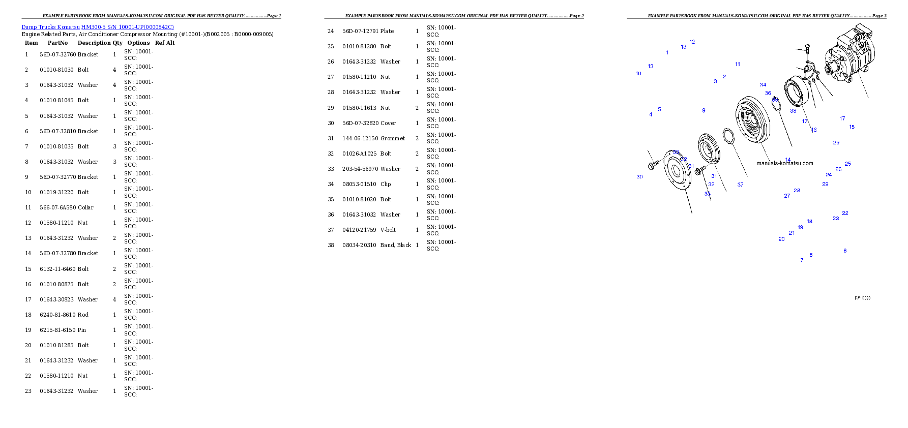 Protected: HM300-5 S/N 10001-UP Partsbook